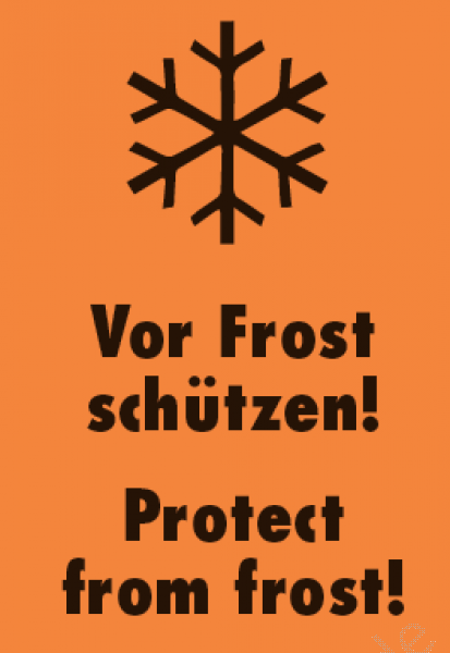 Transportkennzeichen, Gefahrgutetikett "keep frozen"