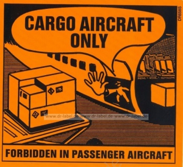 DR658-cargo-aircraft-only-luftverkehr-gefahgutaufkleber-orange