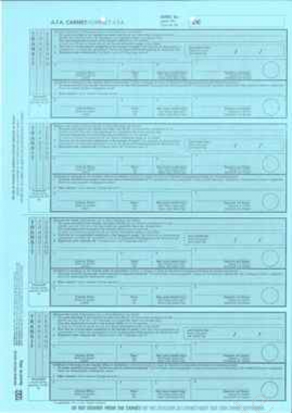 Carnet A.T.A. Stammabschnitt 800g