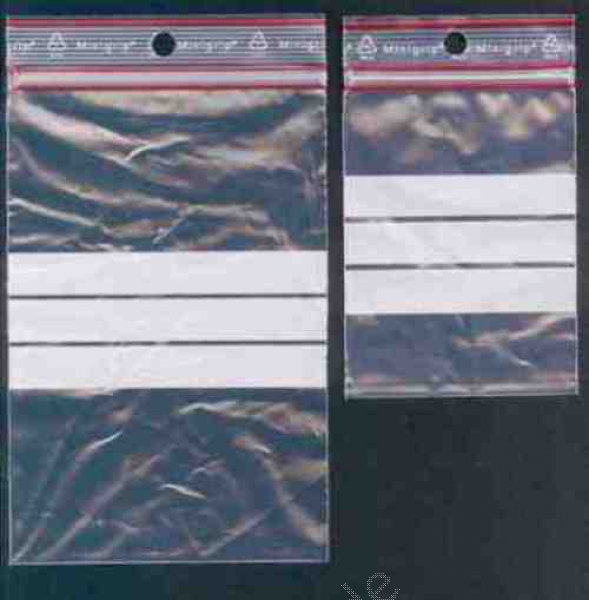 Minigrip-Beutel 70x100x0,06 mm mit Stempelfeld